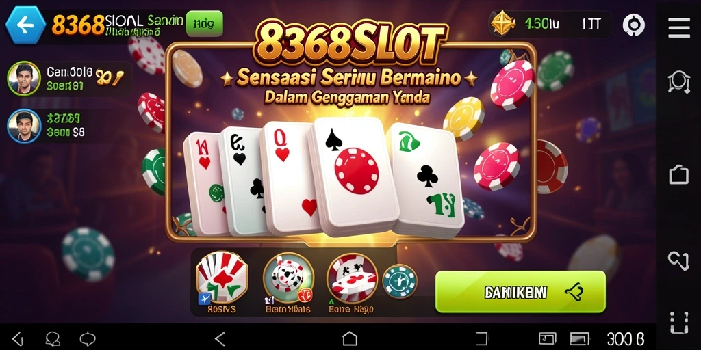 Tampilan gameplay seru dalam 8368SLOT dengan aksi Domino yang mendebarkan.