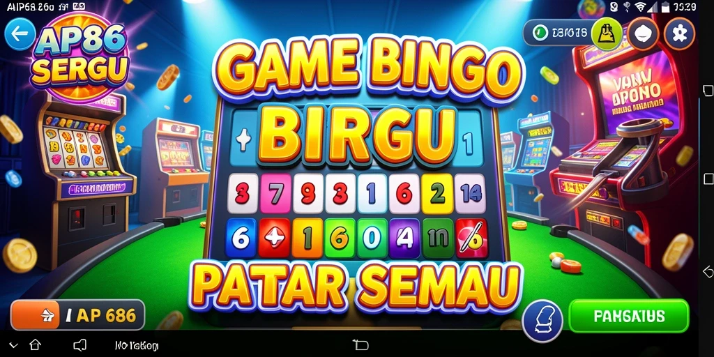 Tampilan gameplay Bingo yang seru dan interaktif.