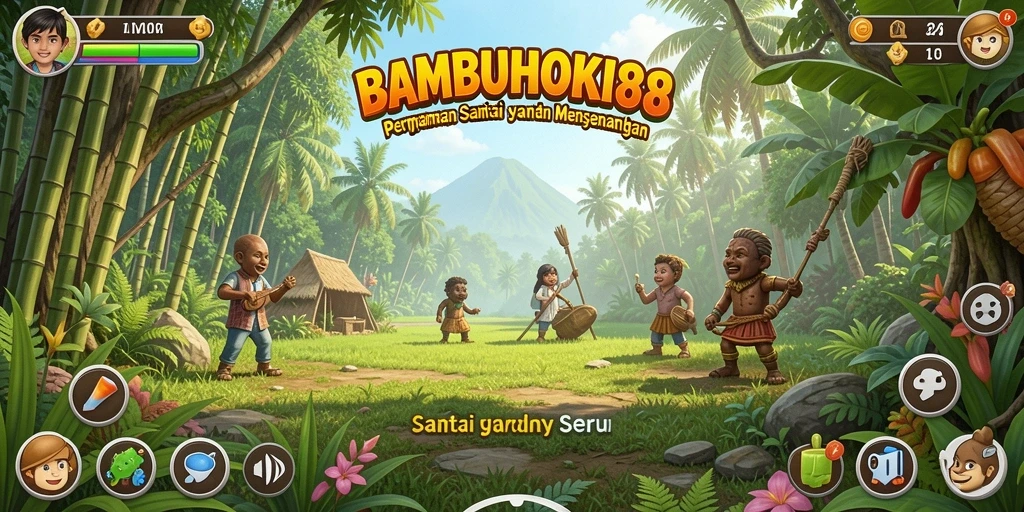 Tampilan menarik dari BAMBUHOKI88 yang menggambarkan keseruan gameplay Casual.