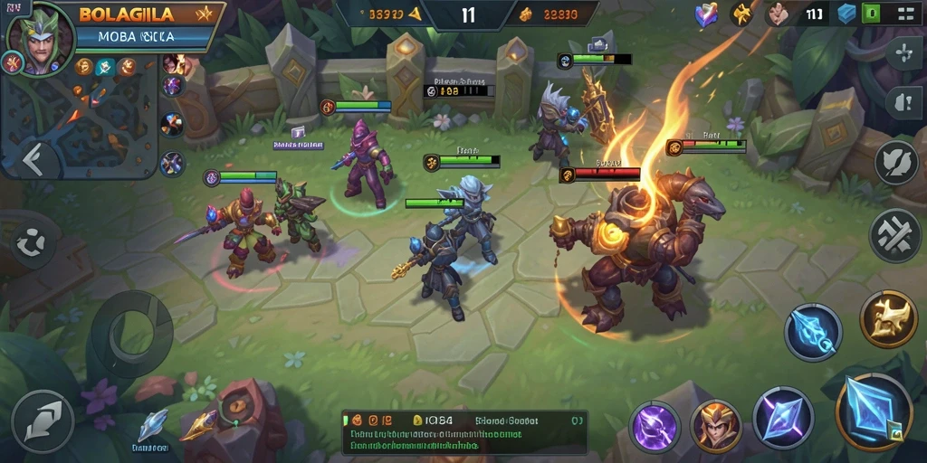 Tampilan gameplay seru dari BOLAGILA dengan aksi epik.