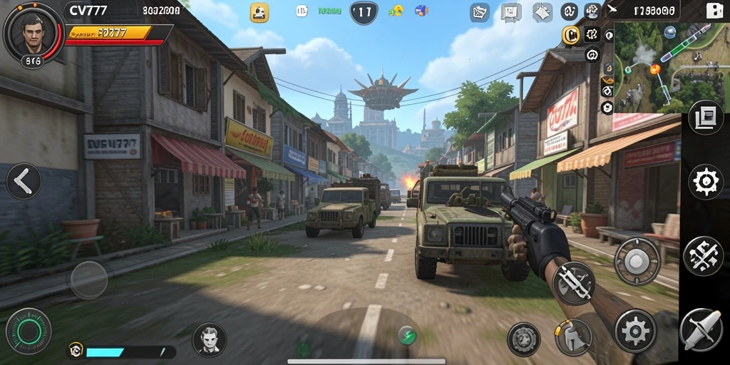 Tampilan gameplay CV777 yang menarik dan mendebarkan saat bertarung.