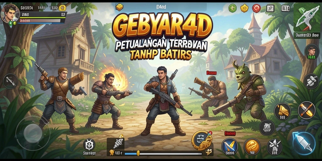 Gameplay seru dalam dunia terbuka GEBYAR4D yang memukau.