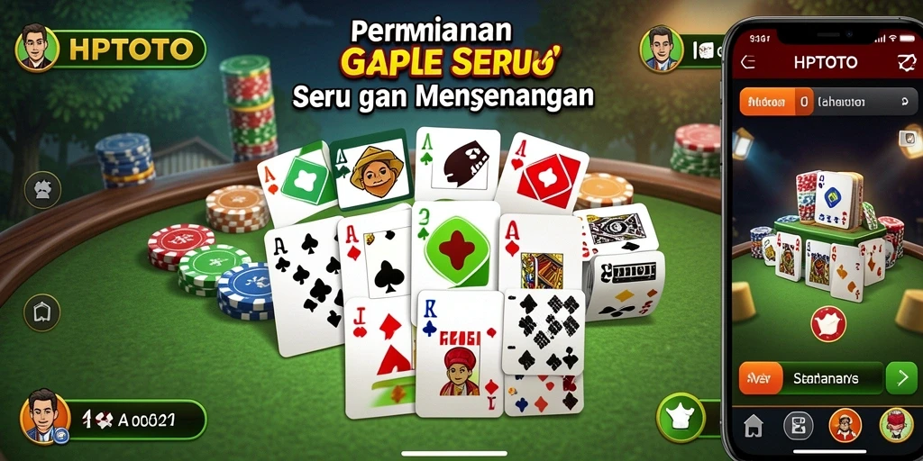 Gameplay HPTOTO yang seru dalam permainan Gaple.