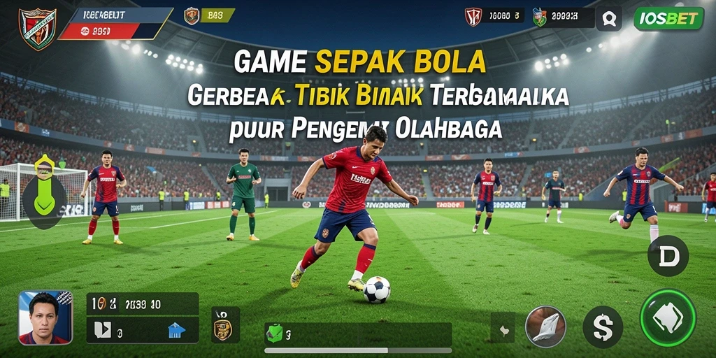 Tampilan gameplay mendebarkan di IOSBET dengan aksi sepak bola seru.