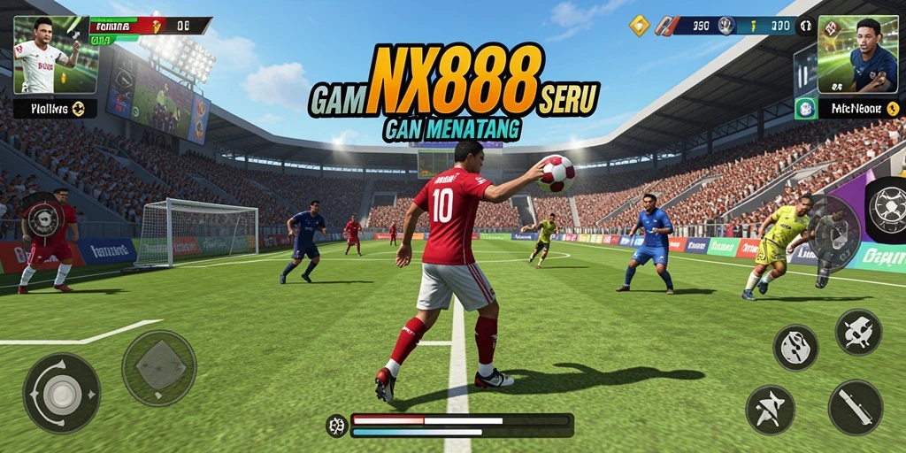 Screenshot utama NX888 menampilkan gameplay olahraga yang menarik dan penuh aksi.