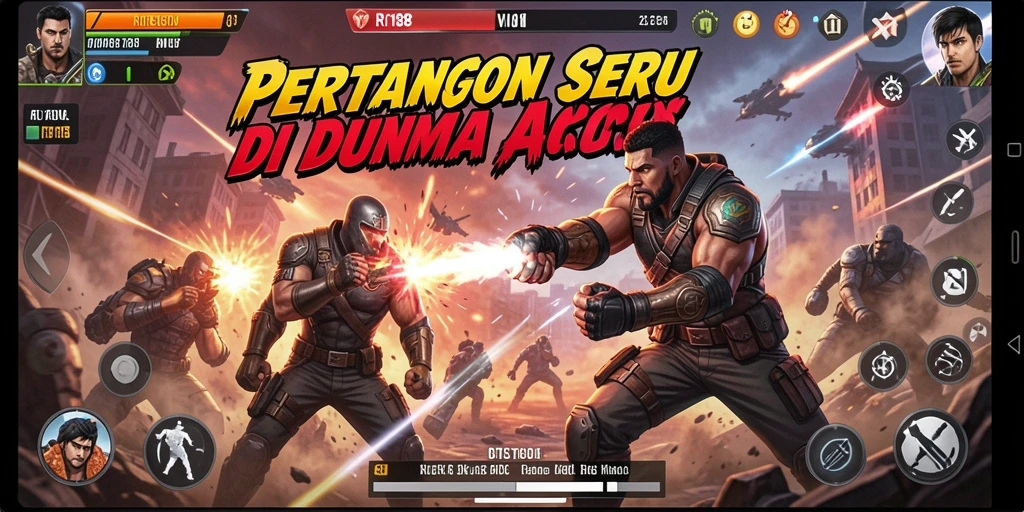 Screenshot RI188 menampilkan aksi pertempuran yang mendebarkan di dalam game.